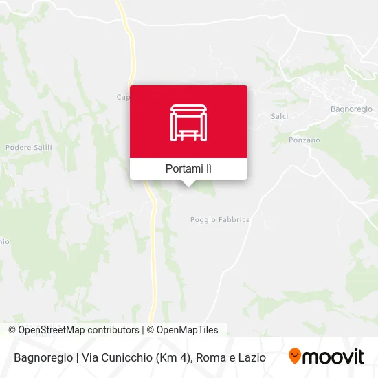 Mappa Bagnoregio | Via Cunicchio (Km 4)
