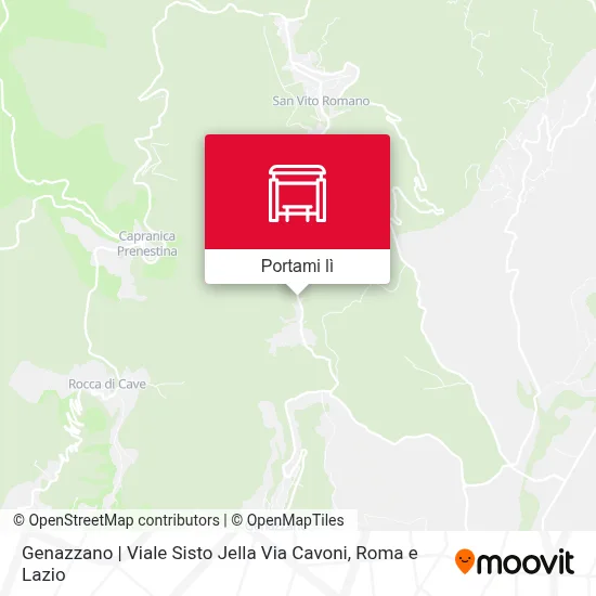 Mappa Genazzano | Viale Sisto Jella Via Cavoni