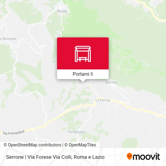 Mappa Serrone | Via Forese Via Colli