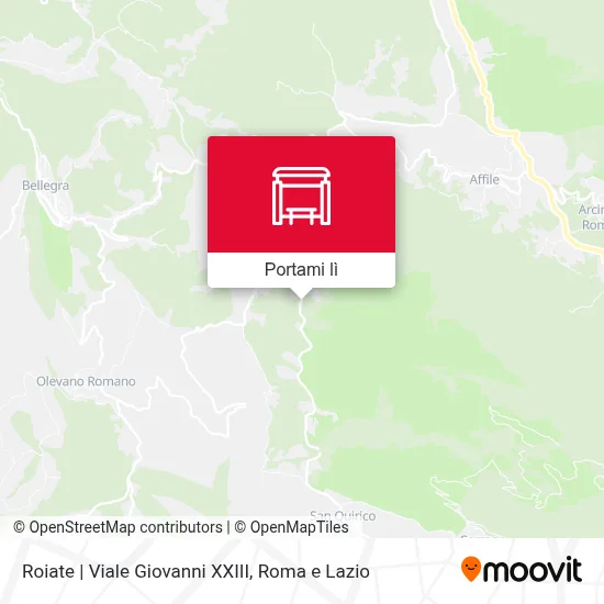 Mappa Roiate | Viale Giovanni XXIII