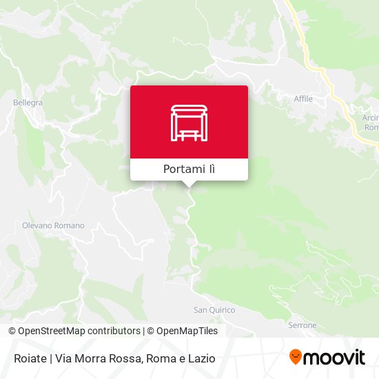 Mappa Roiate | Via Morra Rossa