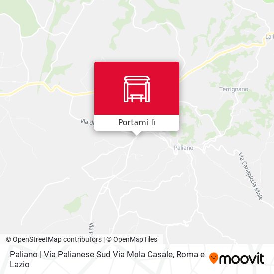 Mappa Paliano | Via Palianese Sud Via Mola Casale