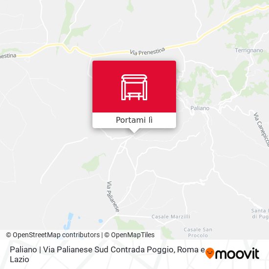 Mappa Paliano | Via Palianese Sud Contrada Poggio