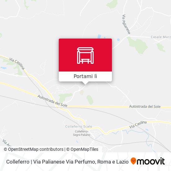 Mappa Colleferro | Via Palianese Via Perfumo