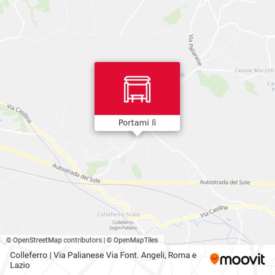 Mappa Colleferro | Via Palianese Via Font. Angeli