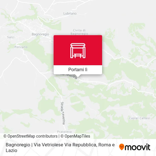 Mappa Bagnoregio | Via Vetriolese Via Repubblica