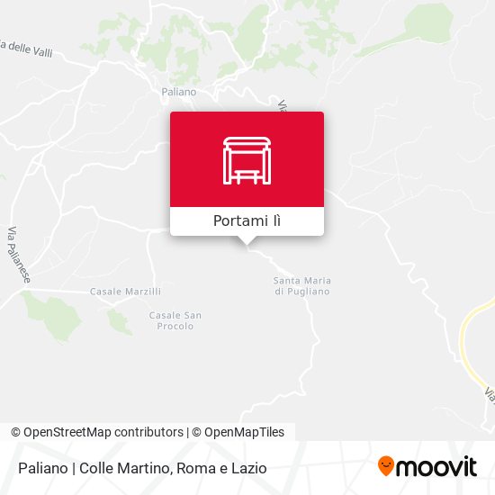 Mappa Paliano | Colle Martino