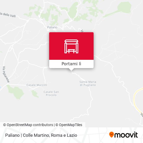 Mappa Paliano | Colle Martino