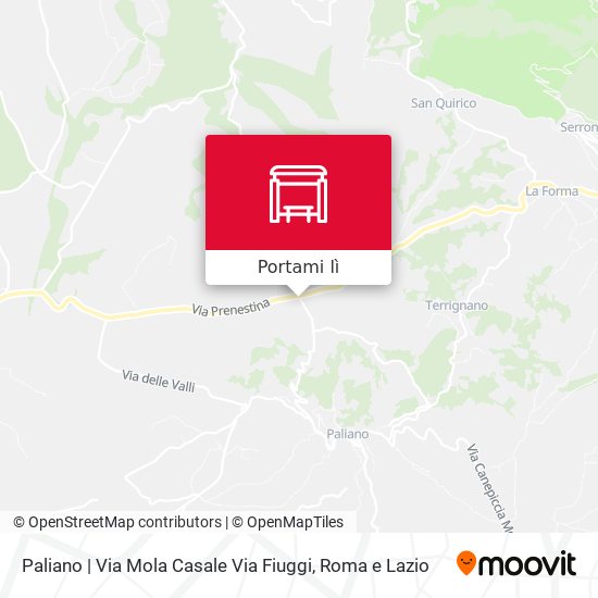 Mappa Paliano | Via Mola Casale Via Fiuggi