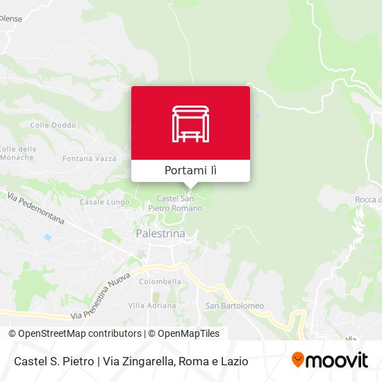 Mappa Castel S. Pietro | Via Zingarella