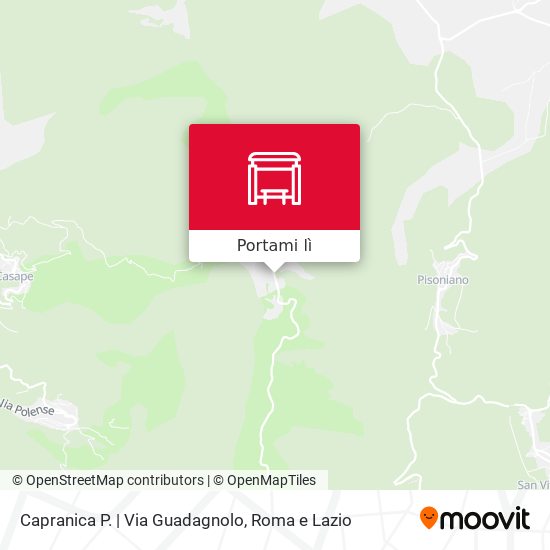 Mappa Capranica P. | Via Guadagnolo