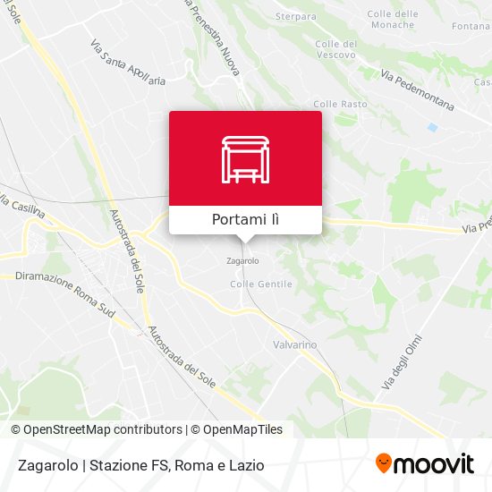 Mappa Zagarolo | Stazione FS