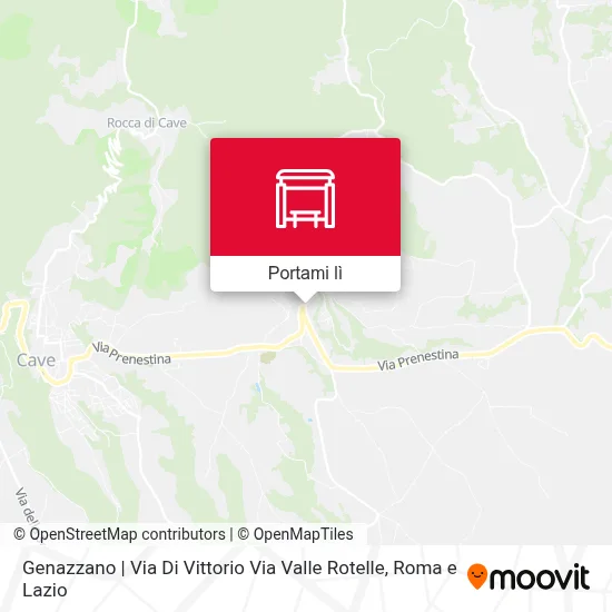 Mappa Genazzano | Via Di Vittorio Via Valle Rotelle