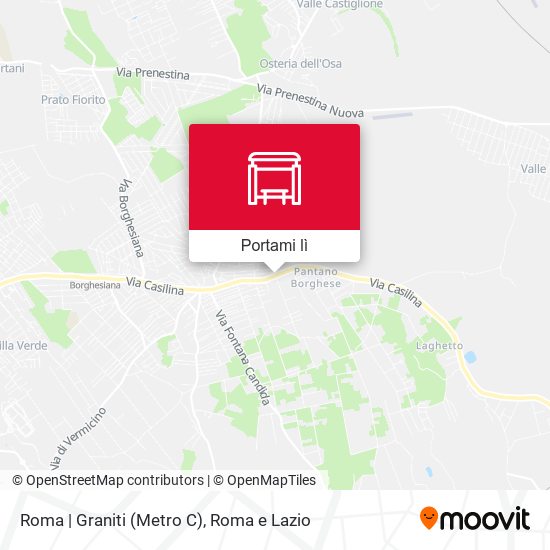 Mappa Roma | Graniti (Metro C)