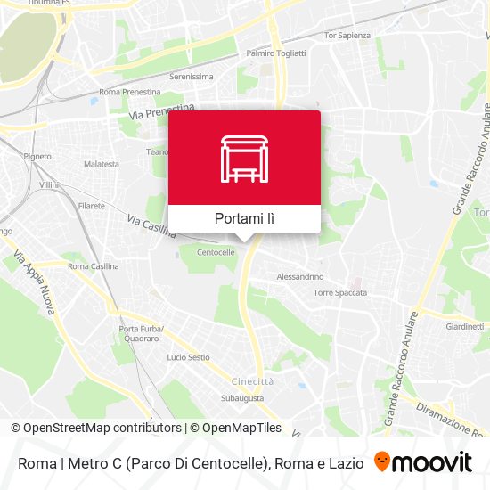 Mappa Roma | Metro C (Parco Di Centocelle)
