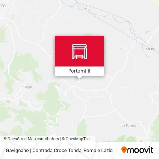 Mappa Gavignano | Contrada Croce Tonda