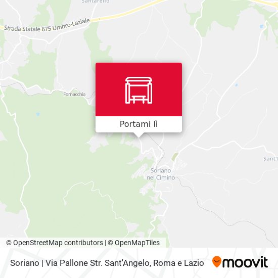 Mappa Soriano | Via Pallone Str. Sant'Angelo