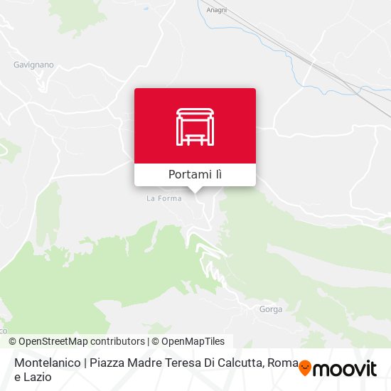 Mappa Montelanico | Piazza Madre Teresa Di Calcutta
