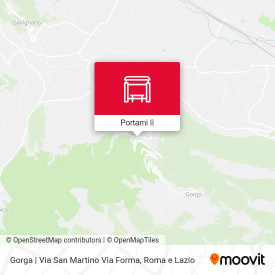 Mappa Gorga | Via San Martino Via Forma