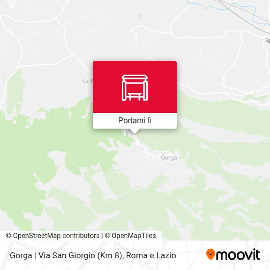Mappa Gorga | Via San Giorgio (Km 8)