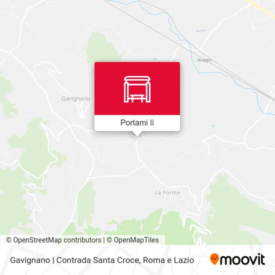 Mappa Gavignano | Contrada Santa Croce