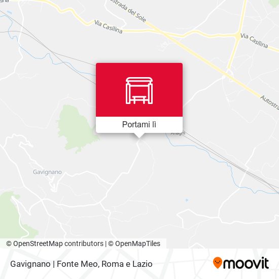 Mappa Gavignano | Fonte Meo