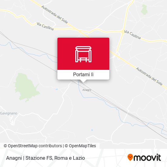 Mappa Anagni | Stazione FS