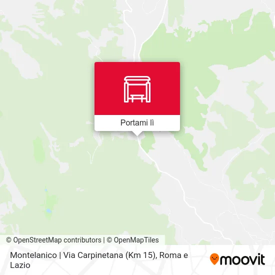 Mappa Montelanico | Via Carpinetana (Km 15)