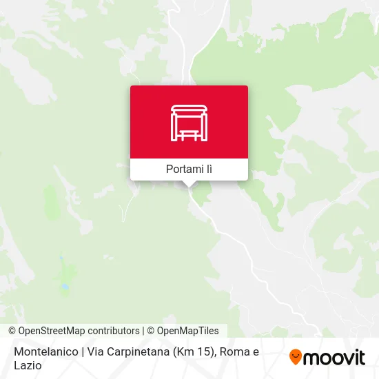 Mappa Montelanico | Via Carpinetana (Km 15)