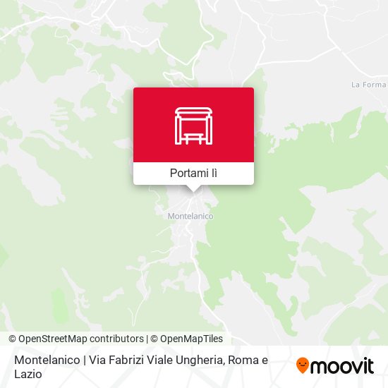 Mappa Montelanico | Via Fabrizi Viale Ungheria