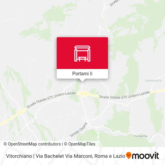 Mappa Vitorchiano | Via Bachelet Via Marconi