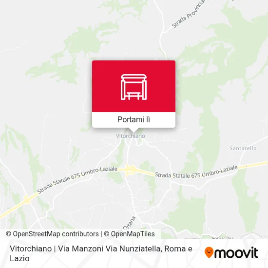 Mappa Vitorchiano | Via Manzoni Via Nunziatella