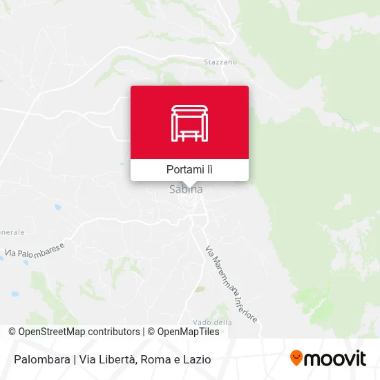 Mappa Palombara | Via Libertà