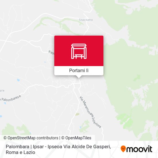Mappa Palombara | Ipsar - Ipseoa Via Alcide De Gasperi