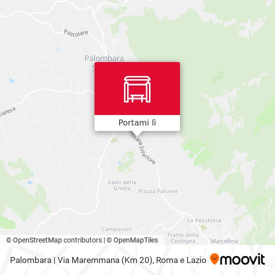 Mappa Palombara | Via Maremmana (Km 20)