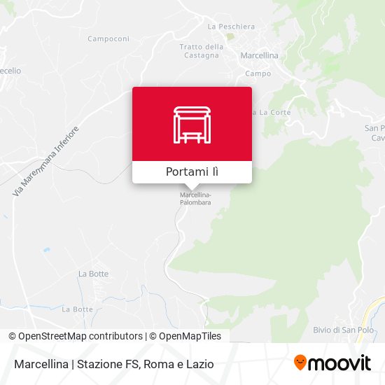 Mappa Marcellina | Stazione FS