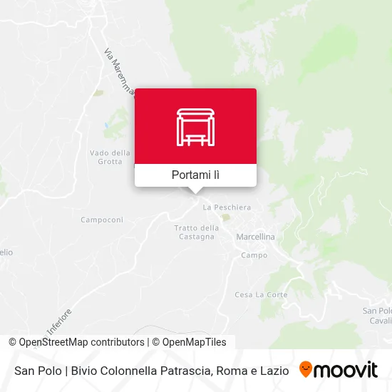 Mappa San Polo | Bivio Colonnella Patrascia