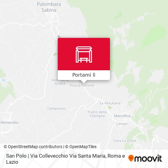 Mappa San Polo | Via Collevecchio Via Santa Maria