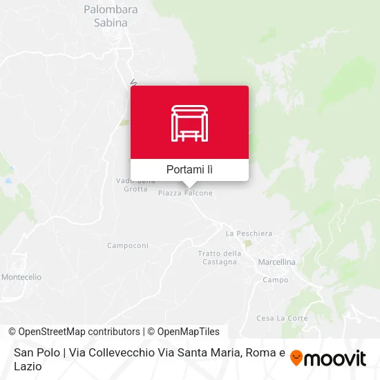 Mappa San Polo | Via Collevecchio Via Santa Maria