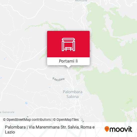 Mappa Palombara | Via Maremmana Str. Salvia
