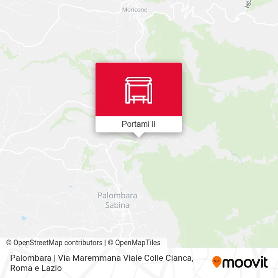 Mappa Palombara | Via Maremmana Viale Colle Cianca