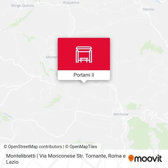 Mappa Montelibretti | Via Moriconese Str. Tornante