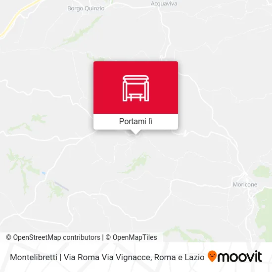Mappa Montelibretti | Via Roma Via Vignacce
