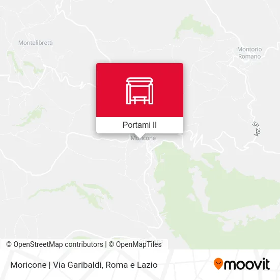 Mappa Moricone | Via Garibaldi