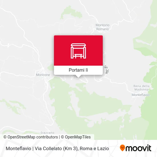 Mappa Monteflavio | Via Collelato (Km 3)