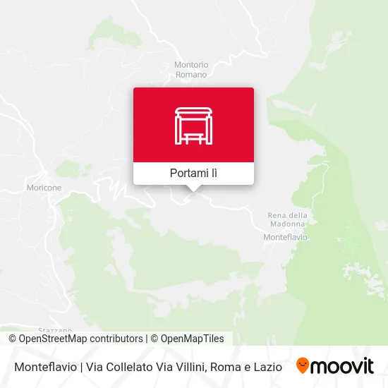 Mappa Monteflavio | Via Collelato Via Villini