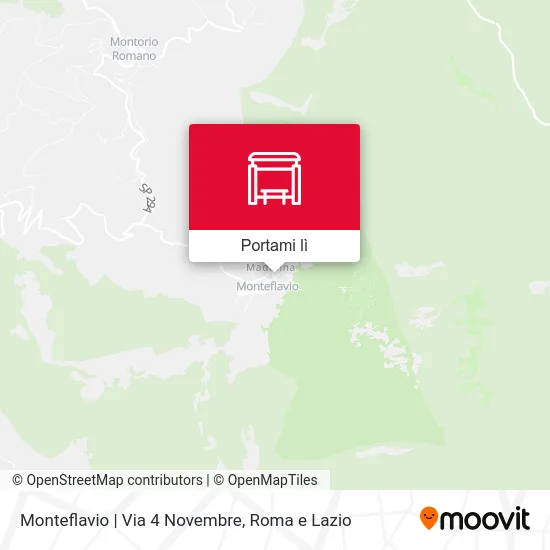 Mappa Monteflavio | Via 4 Novembre