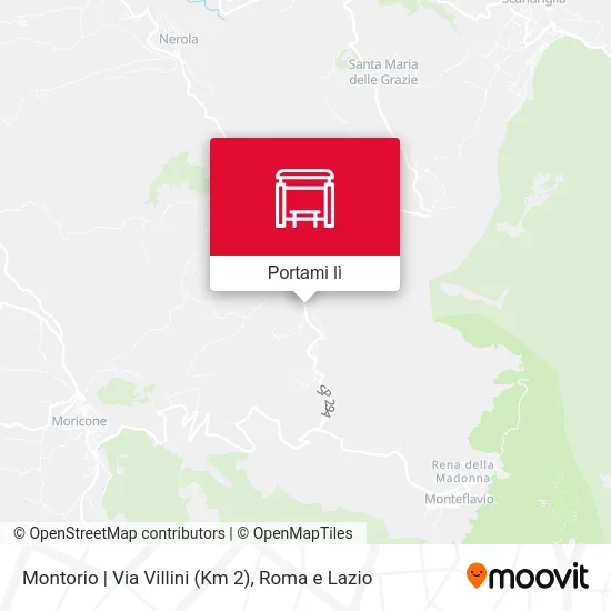 Mappa Montorio | Via Villini (Km 2)