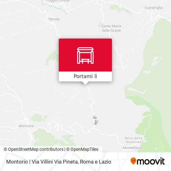 Mappa Montorio | Via Villini Via Pineta