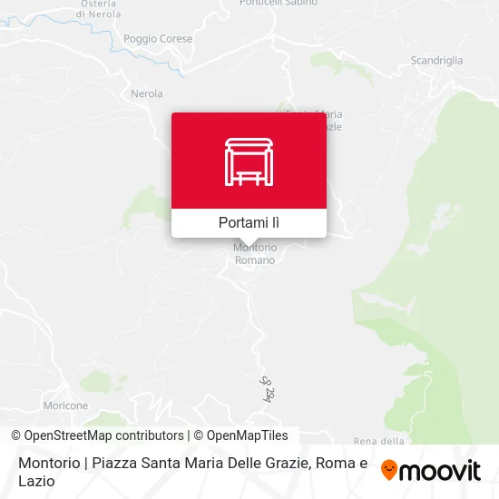 Mappa Montorio | Piazza Santa Maria Delle Grazie